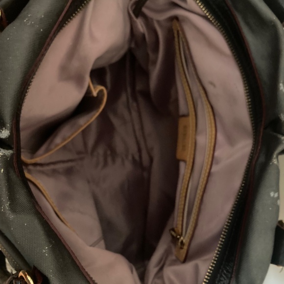 Silver grey canvas dbl handle satchel MZ WALLACE - Picture 4 of 4